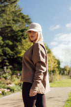 Cacao Dropped Hem Sweatshirt