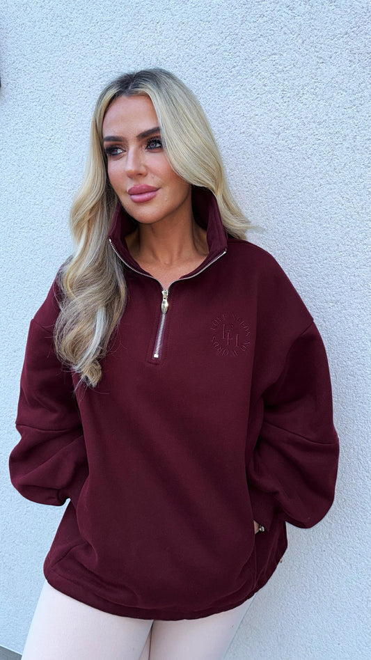 Maroon Hope sweater