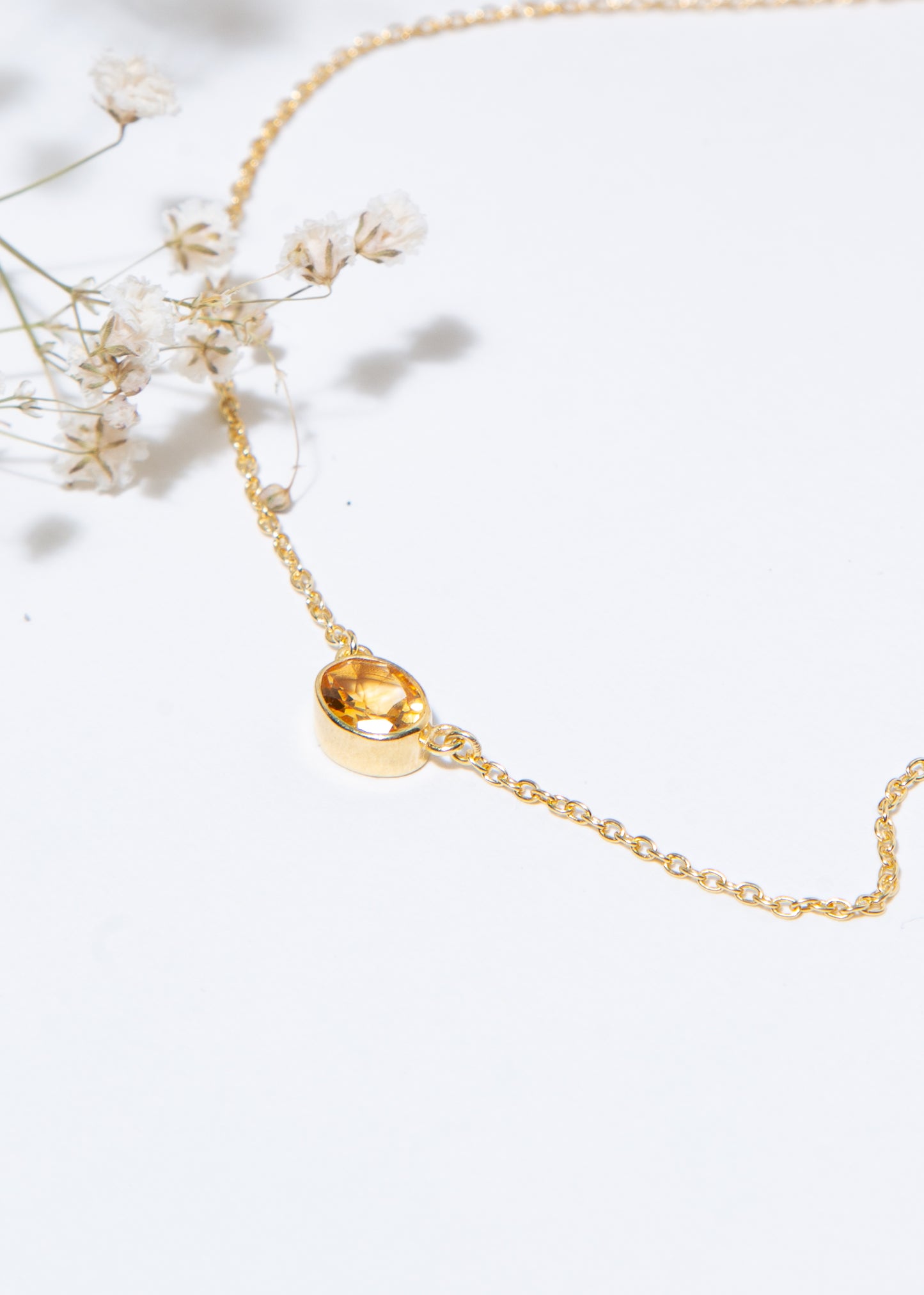 Citrine Gemstone Necklace